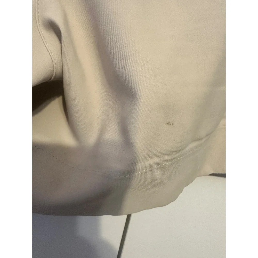 Nike Golf Shorts Athletic Preppy Tan Khaki Zipper Pockets Size Medium M